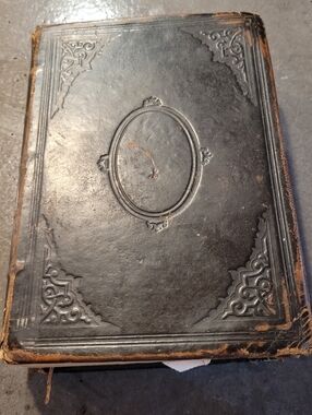 Antique Holy Bible 1871 American Bible Society Old And New Testaments